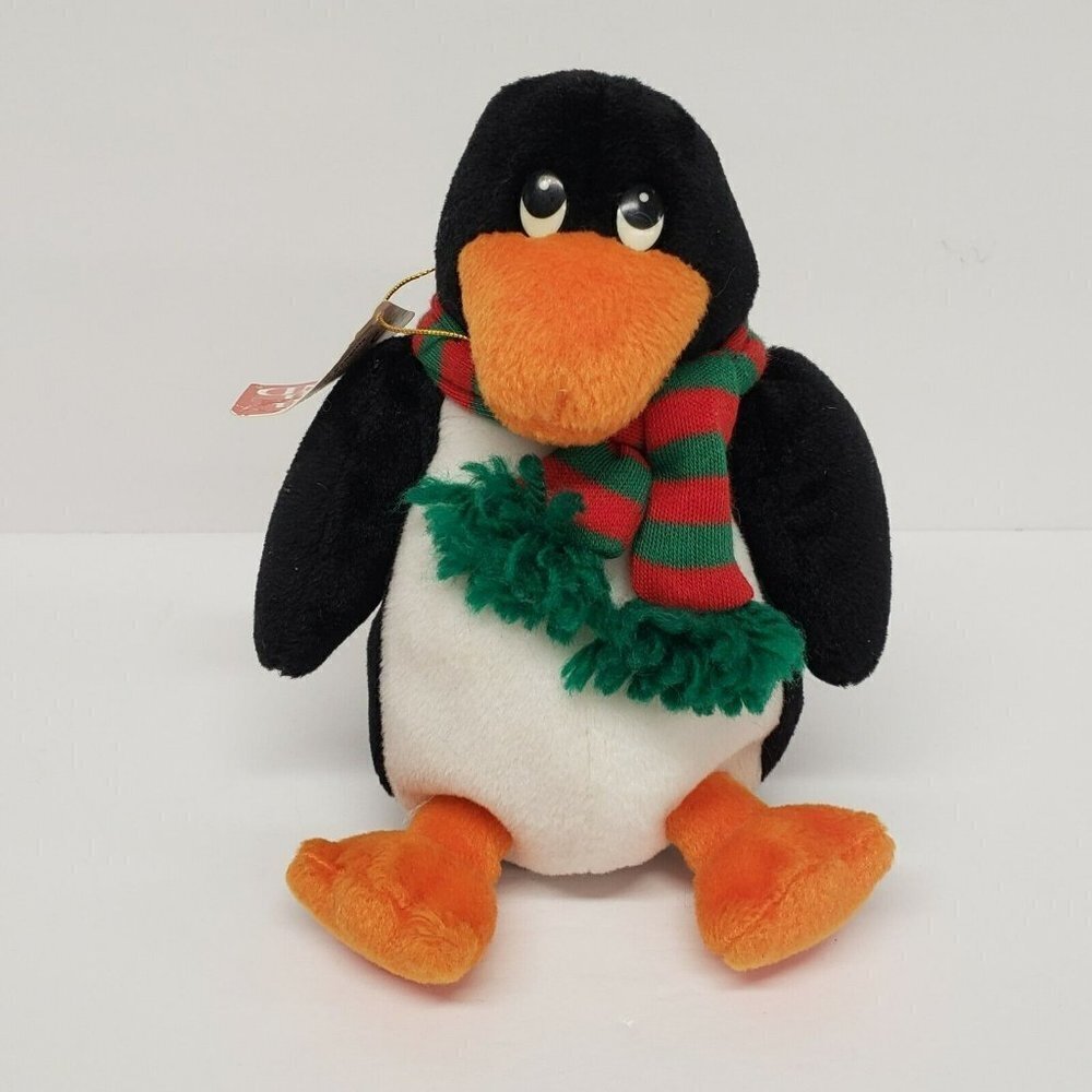 Gund 7" Pengilly Penguin Winter Christmas Holiday Scarf  Plush